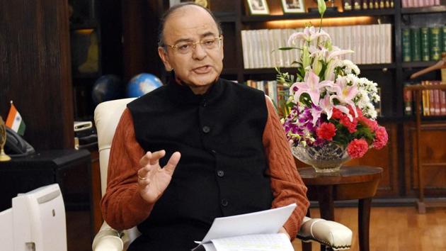 Union finance minister Arun Jaitley at his office in New Delhi on Thursday. (PTI photo) Union finance minister Arun Jaitley at his office in New Delhi on Thursday. (PTI photo)