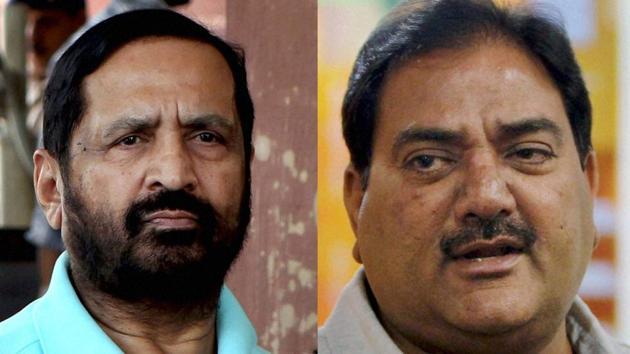 Suresh Kalmadi (R) and Abhay Chautala were named as Indian Olympic Association life-president on Tuesday. (PTI) Suresh Kalmadi (R) and Abhay Chautala were named as Indian Olympic Association life-president on Tuesday. (PTI)