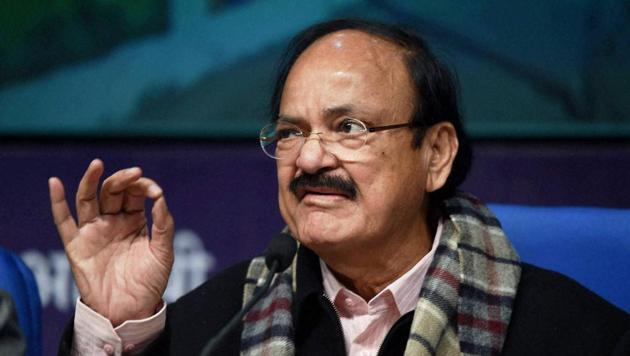 In a letter to his colleagues, information and broadcasting minister M Venkaiah Naidu said they should visit the districts to popularise the government’s welfare initiatives.(PTI)