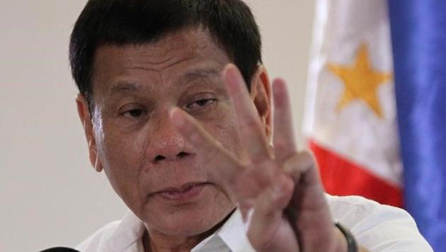 A file photo of Philippine President Rodrigo Duterte.(Reuters) A file photo of Philippine President Rodrigo Duterte.(Reuters)