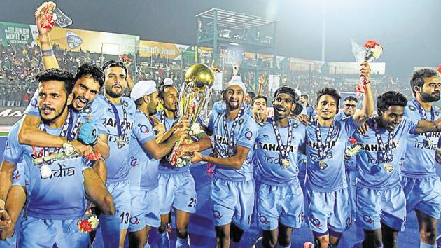 Indian Hockey enjoyed one of their most successful years in 2016, with the Junior Hockey World Cup triumph being the high point.(PTI) Indian Hockey enjoyed one of their most successful years in 2016, with the Junior Hockey World Cup triumph being the high point.(PTI)