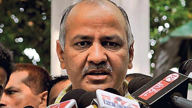 Delhi's deputy chief minister Manish Sisodia is in the process of shifting his office from Patparganj to Vinod Nagar.(HT FILE)