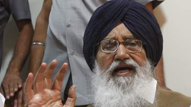 Punjab chief minister Parkash Singh Badal(HT File Photo)