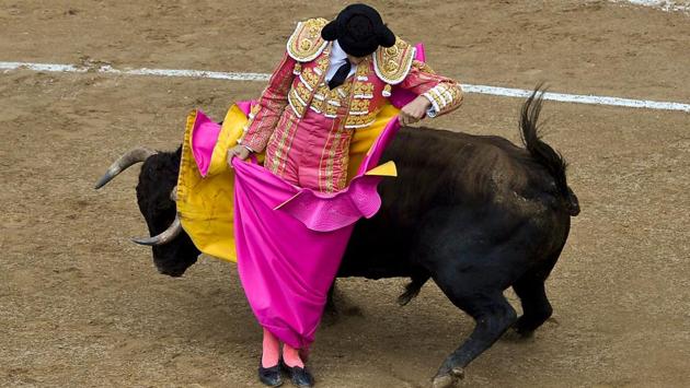 Castella in action. (LUIS ROBAYO / AFP)