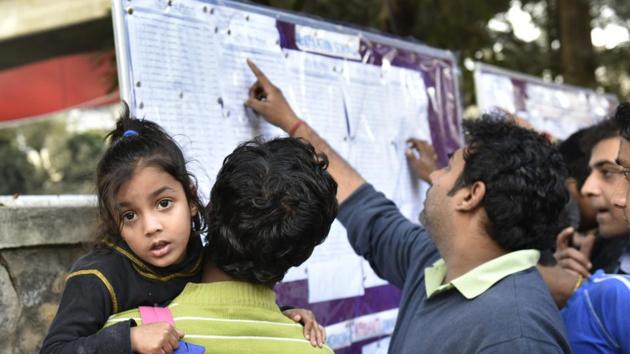 In 2007, the Delhi High Court had appointed the Ashok Ganguly Committee to recommend guidelines for nursery admissions. The committee had recommended a 100-point formula consisting of points for several criteria.(Arvind Yadav/HT Photo)