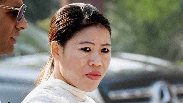 Rajya Sabha MP and boxer MC Mary Kom at Parliament House during the winter session, in New Delhi. (PTI Photo) Rajya Sabha MP and boxer MC Mary Kom at Parliament House during the winter session, in New Delhi. (PTI Photo)