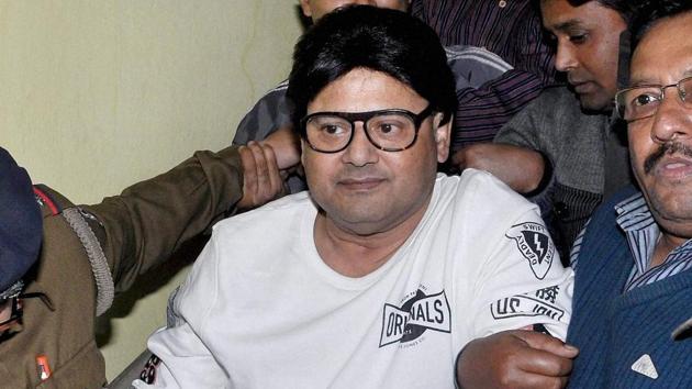 Trinamool Congress MP Tapas Paul was arrested by CBI in connection with the Rose Valley chit fund scam, in Kolkata on December 30, 2016.(PTI)