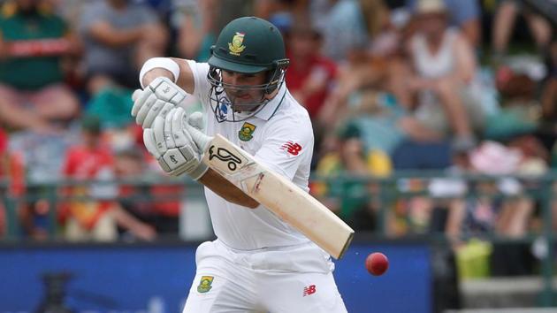South Africa's Dean Elgar plays a shot against Sri Lanka during their second Test match in Newlands, Cape Town. (REUTERS) South Africa's Dean Elgar plays a shot against Sri Lanka during their second Test match in Newlands, Cape Town. (REUTERS)
