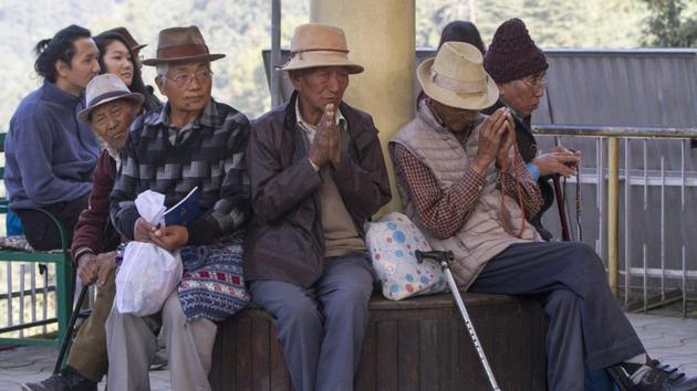 Tibetans-in-exile pray at Tsugla Khang Temple in Mcleodganj, Dharamshala.(AFP file photo) Tibetans-in-exile pray at Tsugla Khang Temple in Mcleodganj, Dharamshala.(AFP file photo)