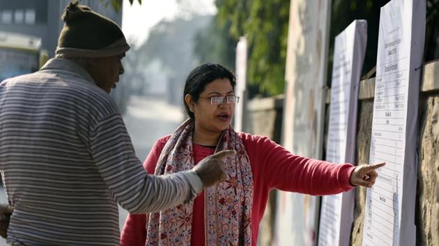 EWS parents have to go to the school only to get the documents verified.(Ravi Choudhary/HT Photo)