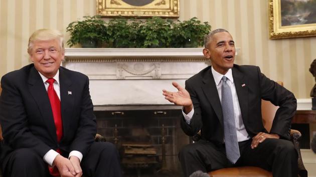 US President Barack Obama (R) with President-elect Donald Trump at the White House in Washington. (AP file photo) US President Barack Obama (R) with President-elect Donald Trump at the White House in Washington. (AP file photo)