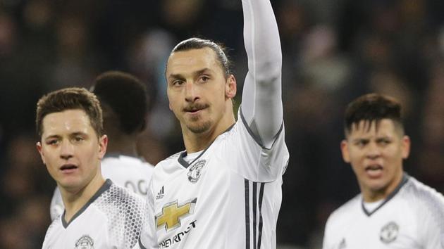 Manchester United F.C. were boosted by goals from Zlatan Ibrahimovic and Juan Mata as they moved to one point of Arsenal. (AP) Manchester United F.C. were boosted by goals from Zlatan Ibrahimovic and Juan Mata as they moved to one point of Arsenal. (AP)
