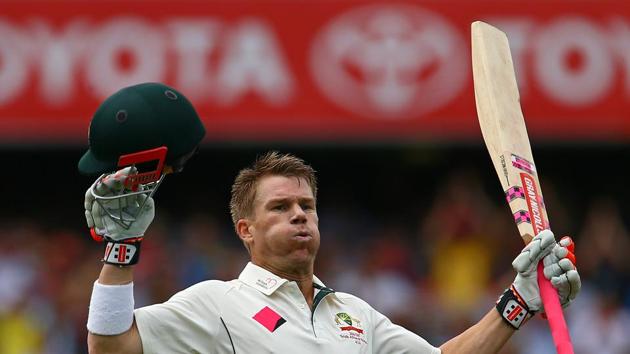 David Warner notched up his 18th century off just 78 balls. This was his 18th Test century and his third against Pakistan. (REUTERS)