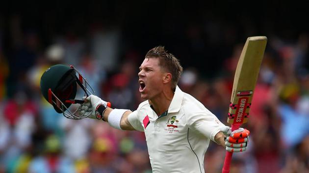 However, Warner achieved a unique feat as he became the fifth batsman in history to have scored a century before lunch on the first day of a Test match. (REUTERS)