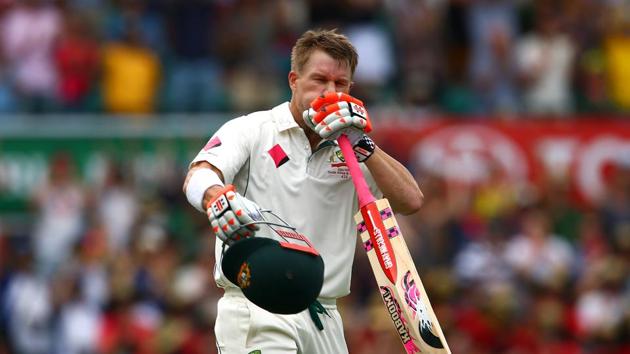 Warner became the fourth Australian to achieve this feat and it was the first time it was achieved in a Test match in Australia. (REUTERS)