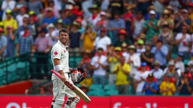 Warner fell to Wahab Riaz for 113 but he had given Australia a magnificent platform. (REUTERS)