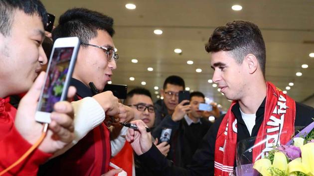 Oscar will play for Shanghai SIPG in the Chinese Super League after a record 60-million-euro deal from Chelsea. (AFP) Oscar will play for Shanghai SIPG in the Chinese Super League after a record 60-million-euro deal from Chelsea. (AFP)