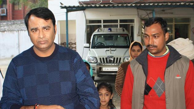 Som (left) said police and other officials stopped him from holding the mahapanchayat and he accepted their demand due to the prohibitory order. (HT Photo) Som (left) said police and other officials stopped him from holding the mahapanchayat and he accepted their demand due to the prohibitory order. (HT Photo)