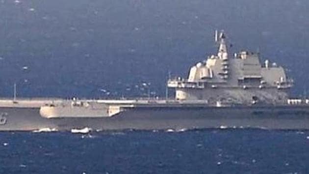China's Kuznetsov-class aircraft carrier Liaoning sails the water in East China Sea on December 25, 2016. (Reuters file photo) China's Kuznetsov-class aircraft carrier Liaoning sails the water in East China Sea on December 25, 2016. (Reuters file photo)
