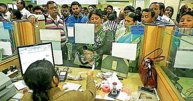 A bank in Guwahati. Ever since the November 8 note ban, bank staff have been working extra long hours. (AP) A bank in Guwahati. Ever since the November 8 note ban, bank staff have been working extra long hours. (AP)