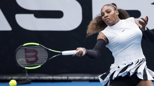 Serena Williams returned after four months to advance to the next round in the Auckland Classic tournament. (AP) Serena Williams returned after four months to advance to the next round in the Auckland Classic tournament. (AP)