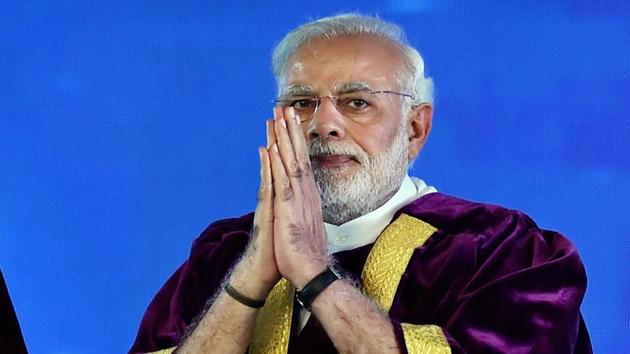 Prime Minister Narendra Modi at the inauguration of 104th Indian Science Congress programme at Sri Venkateswara University in Tirupati, Andhra Pradesh on Tuesday. (PTI photo) Prime Minister Narendra Modi at the inauguration of 104th Indian Science Congress programme at Sri Venkateswara University in Tirupati, Andhra Pradesh on Tuesday. (PTI photo)