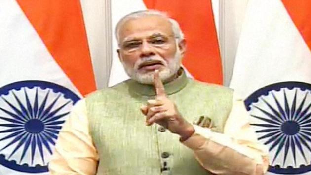Prime Minister Narendra Modi addressed the nation on the eve of New Year. (PTI) Prime Minister Narendra Modi addressed the nation on the eve of New Year. (PTI)