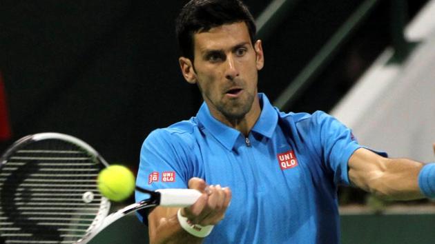 Novak Djokovic survived a scare against Jan-Lennard Struff but progressed to the next round of the Doha Open. (REUTERS) Novak Djokovic survived a scare against Jan-Lennard Struff but progressed to the next round of the Doha Open. (REUTERS)