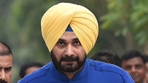 Navjot Singh Sidhu will be contesting from Amritsar (East) on a Congress ticket(HT File Photo)