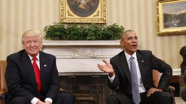 FILE - In this Thursday, Nov. 10, 2016, file photo, President Barack Obama meets with President-elect Donald Trump in the Oval Office of the White House in Washington. (AP File Photo) FILE - In this Thursday, Nov. 10, 2016, file photo, President Barack Obama meets with President-elect Donald Trump in the Oval Office of the White House in Washington. (AP File Photo)
