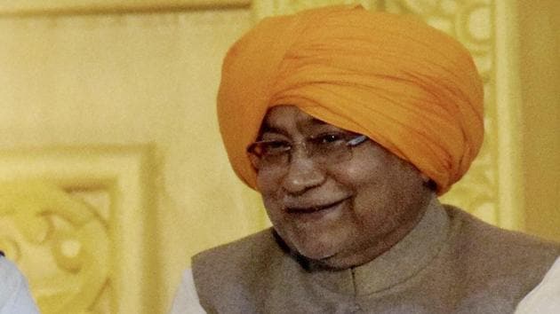 Bihar Chief Minister Nitish Kumar at the birth centenary of Sikh Guru Gobind Singh. (PTI Photo) Bihar Chief Minister Nitish Kumar at the birth centenary of Sikh Guru Gobind Singh. (PTI Photo)