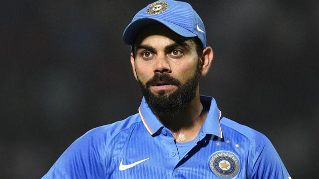 Virat Kohli is all set to captain the India cricket team in the ODIs and T20s against England after MS Dhoni stepped down from the position on Wednesday.(HT Photo)