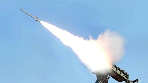 A self-propelled suface to air missile during a military drill overseen by North Korean leader Kim Jong-Un at an undisclosed location. (Representative Photo)(AFP) A self-propelled suface to air missile during a military drill overseen by North Korean leader Kim Jong-Un at an undisclosed location. (Representative Photo)(AFP)