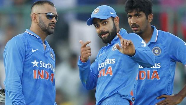 Virat Kohli is the automatic choice to succeed Mahendra Singh Dhoni as Indian cricket team’s limited overs captain. Dhoni stepped down as ODI and T20 captain on Thursday.(BCCI)