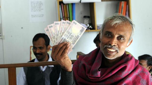 The jury on demonetisation is still out and the five assembly elections will be the closest one will get to a referendum on an issue, which is now totally linked to the prime minister’s persona(Subhendu Ghosh/HT) The jury on demonetisation is still out and the five assembly elections will be the closest one will get to a referendum on an issue, which is now totally linked to the prime minister’s persona(Subhendu Ghosh/HT)