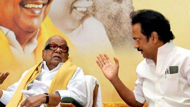 MK Stalin, much like M Karunanidhi, is a leader who has worked his way up the DMK hierarchy(PTI)