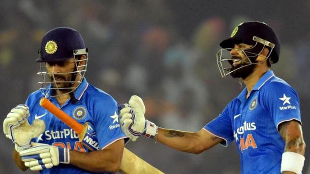 Dhoni was losing his “finishing touch” as batsman and a certain staleness had crept into his leadership. Staying on as skipper would have only brought Dhoni under pressure every time India lost. Giving up captaincy will allow the selectors to look ahead(Keshav Singh/HT) Dhoni was losing his “finishing touch” as batsman and a certain staleness had crept into his leadership. Staying on as skipper would have only brought Dhoni under pressure every time India lost. Giving up captaincy will allow the selectors to look ahead(Keshav Singh/HT)