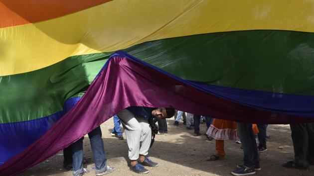 Members of LGBT community last year at Azad Maidan protested against a terrorist attack on Orlando night club.(HT File)