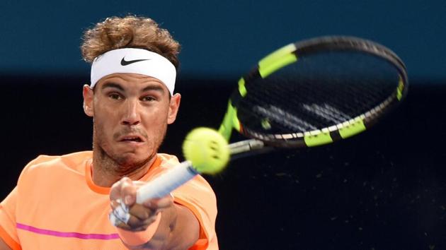 Rafael Nadal crushed Germany’s Mischa Zverev to set up a quarterfinal clash against Milos Raonic at the Brisbane International. (REUTERS) Rafael Nadal crushed Germany’s Mischa Zverev to set up a quarterfinal clash against Milos Raonic at the Brisbane International. (REUTERS)