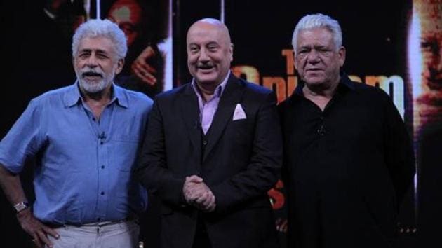 Actor Anupam Kher remembers his friend, mentor and colleague, actor Om Puri who died on Friday morning.(Photo courtesy: ColorsTV)