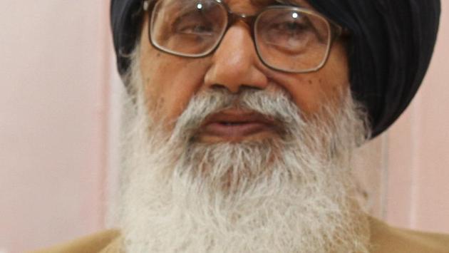 Punjab chief minister Parkash Singh Badal. (HT File Photo) Punjab chief minister Parkash Singh Badal. (HT File Photo)