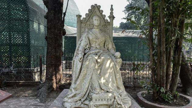 Statue of Queen Victoria (KUNAL patil/HT ) Statue of Queen Victoria (KUNAL patil/HT )