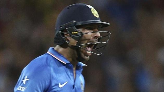 Yuvraj Singh is making a comeback into the Indian team after a gap of three years for the England series.(AP)