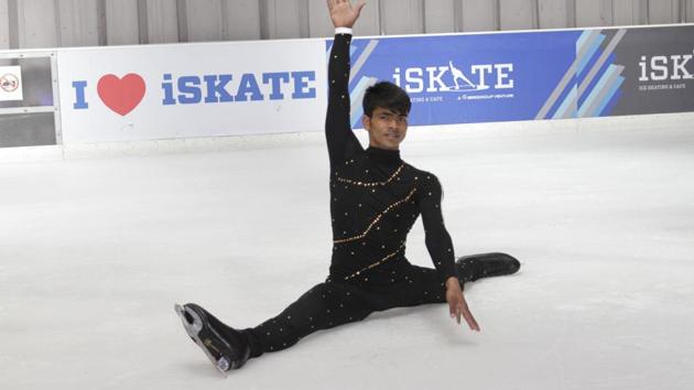 Raj Kumar Tiwari, who won gold at the 2013 Special Olympics, will participate in the 13th National Ice Skating Championship on Friday. Raj Kumar Tiwari, who won gold at the 2013 Special Olympics, will participate in the 13th National Ice Skating Championship on Friday.