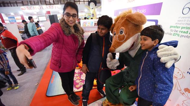 Another attraction at this year’s book fair is the Children’s Pavilion. The venue is all set to host a series of activities like drawing competitions, storytelling sessions, skits, author meetings and discussions. (Virendra Singh Gosain/HT PHOTO) Another attraction at this year’s book fair is the Children’s Pavilion. The venue is all set to host a series of activities like drawing competitions, storytelling sessions, skits, author meetings and discussions. (Virendra Singh Gosain/HT PHOTO)