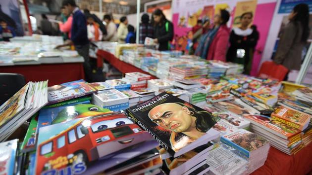 Nearly 800 publishers from across the country and abroad are participated in the Fair, making it a grand celebration of books and writers. The book fair concludes on January 15. (Virendra Singh Gosain/HT PHOTO) Nearly 800 publishers from across the country and abroad are participated in the Fair, making it a grand celebration of books and writers. The book fair concludes on January 15. (Virendra Singh Gosain/HT PHOTO)