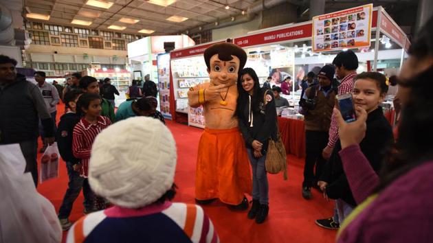 Books lovers visit World Book Fair that kickstarted here on Saturday afternoon at Pragati Maidan. (Virendra Singh Gosain/HT PHOTO) Books lovers visit World Book Fair that kickstarted here on Saturday afternoon at Pragati Maidan. (Virendra Singh Gosain/HT PHOTO)
