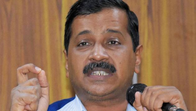 Delhi chief minister Arvind Kejriwal addressing a press conference at his residence in New Delhi.(PTI Photo) Delhi chief minister Arvind Kejriwal addressing a press conference at his residence in New Delhi.(PTI Photo)