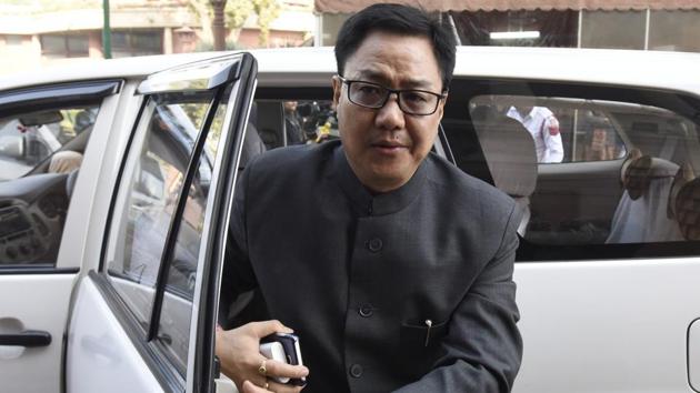 Union minister of state for home affairs Kiren Rijiju. (HT FILE PHOTO) Union minister of state for home affairs Kiren Rijiju. (HT FILE PHOTO)