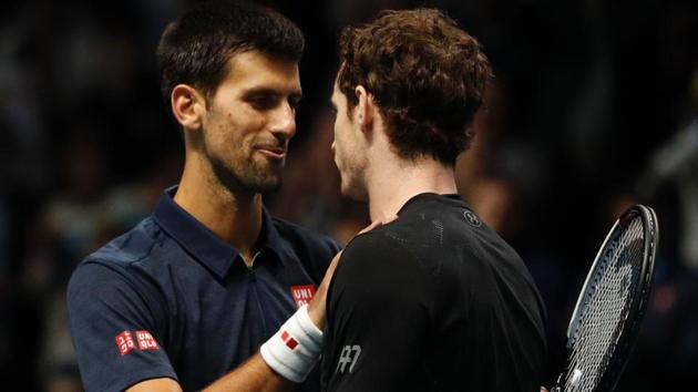 Serbia's Novak Djokovic beat Fernando Verdasco while Britain's Andy Murray (R) overcame Tomas Berdych to enter the title clash of Qatar Open in Doha. (AFP) Serbia's Novak Djokovic beat Fernando Verdasco while Britain's Andy Murray (R) overcame Tomas Berdych to enter the title clash of Qatar Open in Doha. (AFP)